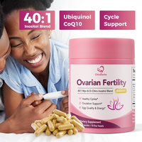 Chinaherbs Özel Marka Kadınlar İçin Doğurganlık Desteği Takviyesi 40:1 İnositol Ubiquinol Vegan Kapsüller Yumurtlama Desteği İçin BRC NSF GMP Onaylı