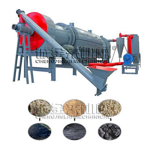 Équipement de carbonisation continue efficace pour la conversion de la biomasse verte des coques de pistache, outil de carbonisation industrielle - Product Image 1