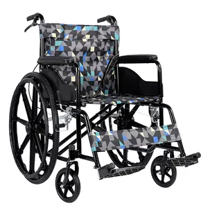 Cadeira de rodas leve para deficientes, cadeira de rodas portátil mais vendida em 2023