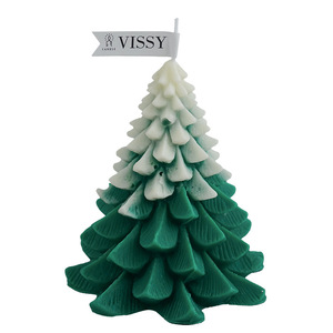 Vela perfumada con aroma a árbol de Navidad, vela de parafina roja y verde para decoración navideña - Product Image 2