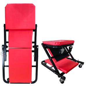 เก้าอี้ช่างซ่อมรถยนต์แบบมีล้อเลื่อน 36 นิ้ว 2-in-1 รุ่น Heavy Duty พับได้ สีแดง รุ่น Z <span class=keywords><strong>Creeper</strong></span> <span class=keywords><strong>Seat</strong></span> - Product Image 1