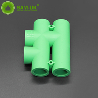 Accessoires pour tuyaux d'eau en polypropylène PPR de 16 mm, couleur vert-noir, coude de pont en plastique