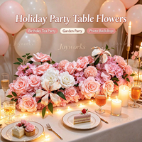 Centre de table de mariage de luxe, arrangement floral artificiel, décoration florale haut de gamme pour allée de banquet, événements et fêtes