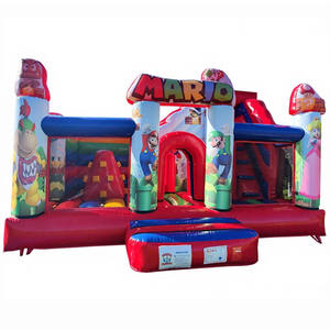 Château gonflable personnalisé Super <span class=keywords><strong>Mario</strong></span> - Château gonflable commercial en PVC <span class=keywords><strong>Mario</strong></span> <span class=keywords><strong>Bros</strong></span> avec toboggan combiné pour parc d'attractions - Product Image 3