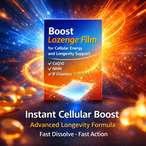 Pellicola Orale Dissolvibile per Energia <span class=keywords><strong>Cellulare</strong></span> e Supporto alla Longevità, con Assorbimento Rapido e Potenziato - Product Image 1