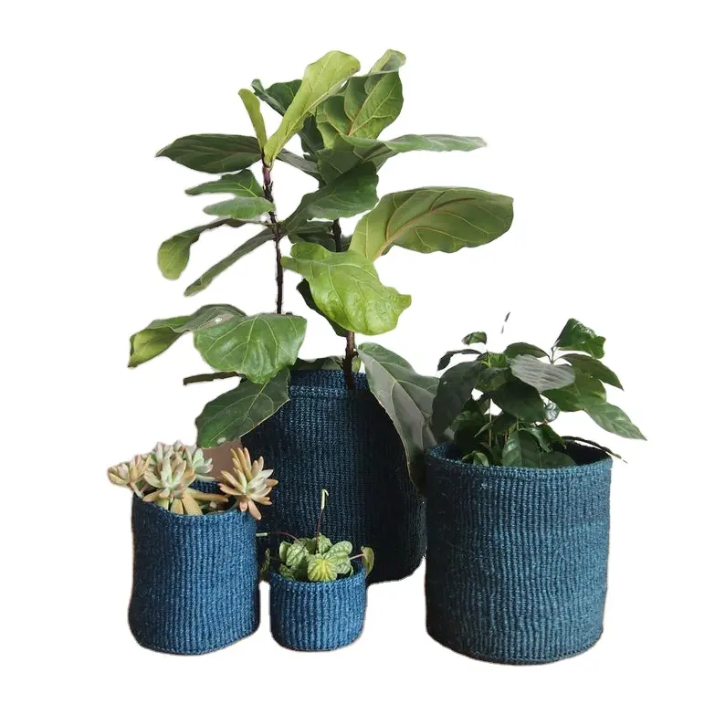 Vaso de plantas de lavanderia eco artesanal, vaso de flores para pendurar no vietnã