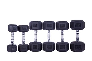 5-100lb bán buôn cao su lục giác quả tạ cho phòng tập thể dục thiết bị & tạ tập thể Dục Đào Tạo HEX quả tạ đặt - Product Image 3