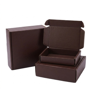 Boîte cadeau en carton kraft brun personnalisable, avec logo personnalisé, impression couleur écologique de luxe, forme personnalisable, vente en gros - Product Image 1
