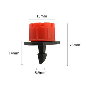 Goutteur réglable à 8 trous, tête de pulvérisation micro-irrigation rouge pour système d'irrigation goutte à goutte de jardin - Product Image 3