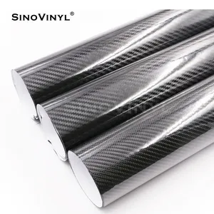 SINOVINYL批发耐热碳贴纸汽车包裹纤维内膜大小纹理碳纤维