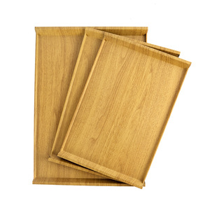 ถาดเสิร์ฟลายไม้ทรงสี่เหลี่ยมสำหรับโรงแรม อาหาร กาแฟ ชา - Product Image 3