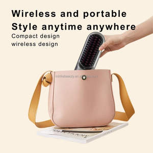 <span class=keywords><strong>Brosse</strong></span> à cheveux 2 en 1 <span class=keywords><strong>ronde</strong></span> anti-brûlure à chauffage rapide thermique <span class=keywords><strong>Brosse</strong></span> à bouclage ionique Rouleaux chauffants Brosses à cheveux à air chaud avec fonction infrarouge - Product Image 2