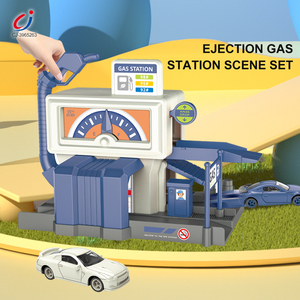 Chengji Ensemble de Scène de Simulation avec Bâtiment de Parking, Jouet Voiture de Course à Lancement par Inertie et Station de Recharge au Gaz Naturel - Product Image 2