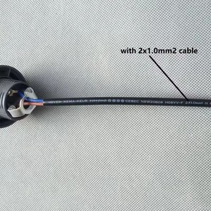 Патрон для лампы <span class=keywords><strong>E27</strong></span> с креплением M10, пластиковый адаптер-переходник с керамическим кабелем, совместимый с GU10, черный/белый, для внутреннего/наружного использования - Product Image 3