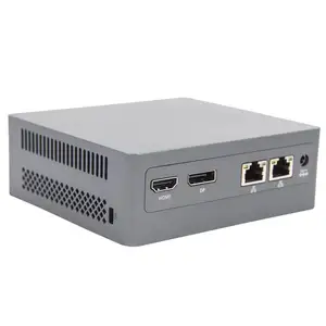 Bán Hot Mini PC Intel N100 Fan Mini Máy tính chơi Game trường hợp nhỏ nhất Sim 2.5 gam 2 Ethernet portu wifi6 4USB cho công việc