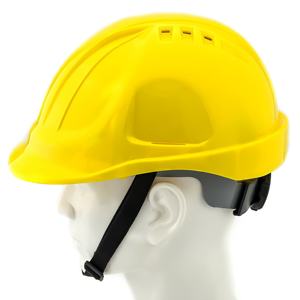 خوذة أمان صناعية للبناء بتصميم قبعة مهواة من البولي إيثيلين عالي الكثافة (HDPE) متوافقة مع معايير ANSI CE EN397 للعمال - Product Image 2