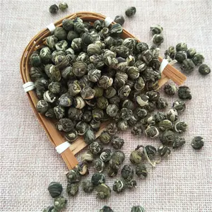 모 리 롱 주 도매 유기농 중국 느슨한 차 꽃 차 향기로운 재스민 드래곤 진주 녹색 공