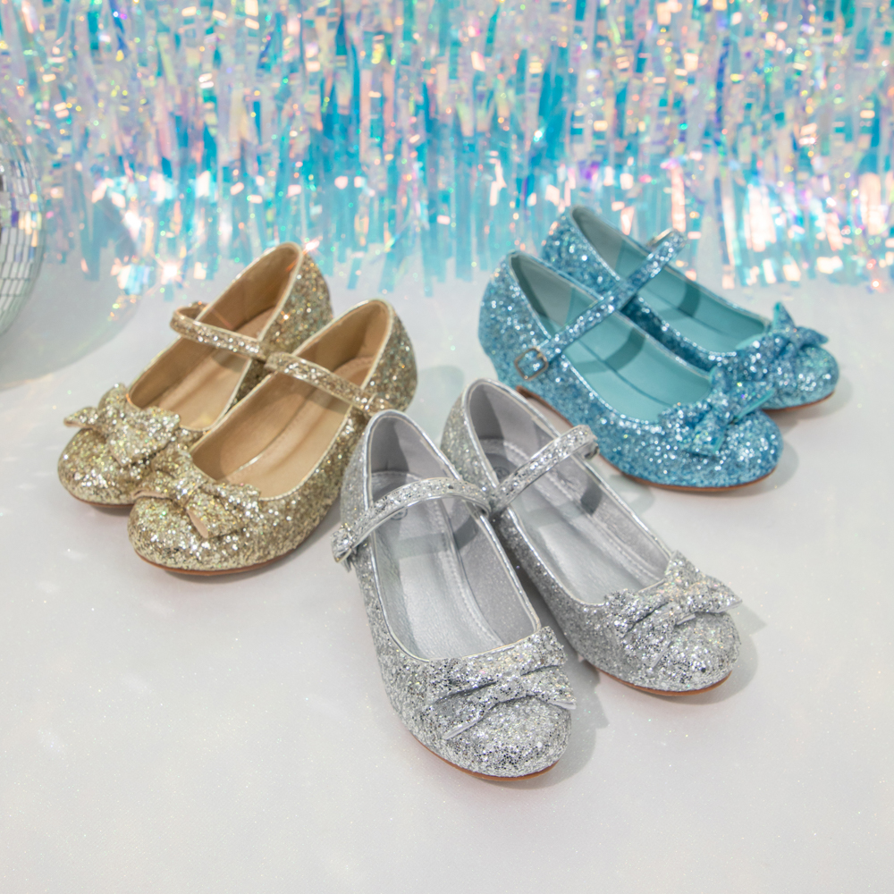 Pageant Shoes Silver High Heels For Kids Buy Girls Glitter Sandals - Main Image