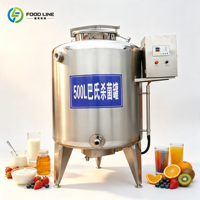 Fabriksprijs 100L 150L Kleine Serie Melk Fruit Sap Pasteurisatiemachine Commerciële Zuivel Pasteurisatie Apparatuur