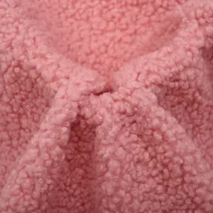 Ücretsiz örnek toptan rahat yumuşak el hissediyorum düz renk fırçalanmış Anti boncuklanma Polar giysi için kadife Polar kumaş