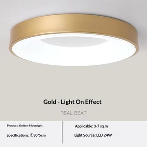 <span class=keywords><strong>Plafonnier</strong></span> LED à montage en surface, 50 cm, 50 W, 85-265 V, tricolore, design moderne et minimaliste, pour <span class=keywords><strong>chambre</strong></span> à <span class=keywords><strong>coucher</strong></span>, balcon, couloir - Product Image 2