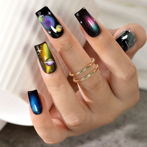 ZRKGEL Kit de vernis gel œil de chat 9D arc-en-ciel 7 couleurs sans HEMA/TPO, étiquette <span class=keywords><strong>privée</strong></span>, <span class=keywords><strong>vente</strong></span> en gros, vernis gel brillant galaxie, logo personnalisé - Product Image 3