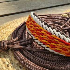 Hersteller Nasenriemen-Schoner Haken Handgewebt Paracord Seil Halfter-Set Steckenpferd Führleine Ausrüstung Hersteller - Product Image 6