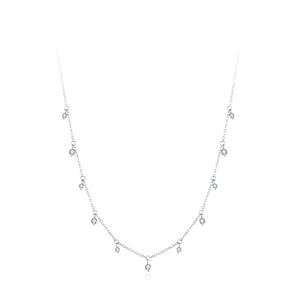 Nuevos aretes y collares de plata de ley S925 de estilo minimalista y lujoso, un conjunto único y sofisticado para mujer - Product Image 2