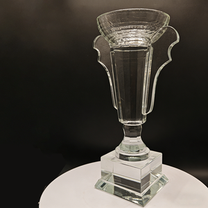 Piala Trofi Besar, Piala Kristal, Piala Kristal Transparan dengan Logo Custom, Hadiah Bisnis, Piala Olahraga, Penghargaan - Product Image 4