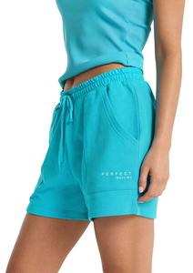 Pantalones cortos de felpa francesa de color azul claro con logotipo personalizado, pantalones cortos con bolsillo y cordón para correr, pantalones cortos informales de talla grande, ropa de calle - Product Image 2