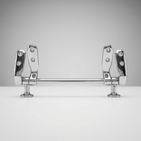 Charnières de siège de toilette en alliage de zinc à fixation par le bas pour salle de bain, installation facile et garantie 1 an