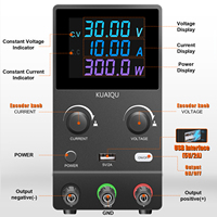 KUAIQU SPPS-B3010D noir DC alimentation réglable 30V 10A Source de banc de laboratoire numérique interrupteur stabilisé régulateur de tension d'alimentation