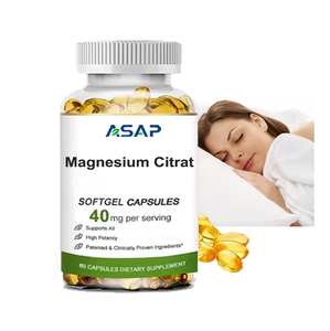 OEM Healthcare Citrate de magnésium Softgels 500mg Adulte Supplément de santé de qualité alimentaire pour la santé digestive - Product Image 1
