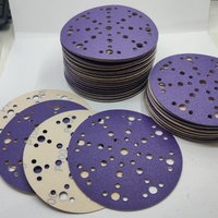 Disques abrasifs en papier céramique de 6 pouces (150 mm) à 49 trous pour le métal