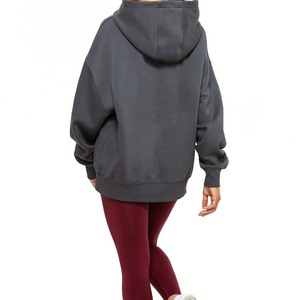 Sudadera con Capucha para Mujer, Invierno, Talla Grande, 100% Algodón, Ligera, Secado Rápido, Personalizada con Logotipo Frontal, Estilo Urbano - Product Image 2