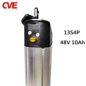 Vente en gros 48v vélo électrique batterie argent 10ah 36v 18650 batterie au lithium vélo électrique