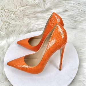 Sandalias de Tacón Color Naranja, Zapatos de Verano para Mujer, Moda Femenina - Product Image 3