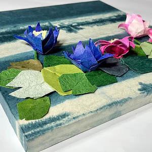 Traditionnel japonais 3D Origami nénuphar artisanat haute qualité papier Washi Design moderne élégant cadeau de mariage Souvenir cadeau - Product Image 1