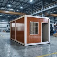 Maison conteneur moderne à assemblage rapide, conception de bâtiment pour bureau, magasin, hôtel, ferme, chambre, en panneaux sandwich d'acier, étanche