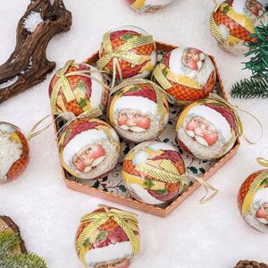 Ensemble de boules de Noël autocollantes transfrontalières avec ruban pour décorations d'arbre - Product Image 4
