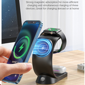 3-in-1 マグネット式ワイヤレス充電器、Type-Cポート搭載、12/13/14/15/16/17シリーズ対応、急速充電ステーション - Product Image 4