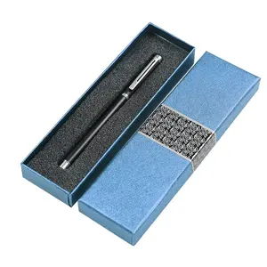 कस्टम कलम बॉक्स एकल पैक डीलक्स कलम उपहार बॉक्स लक्जरी फोम डालने के साथ व्यक्तिगत कलम उपहार बॉक्स