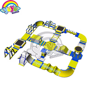 Parc aquatique gonflable familial, glissade à gonflage rapide, mur d'escalade, résistant aux UV - Product Image 1