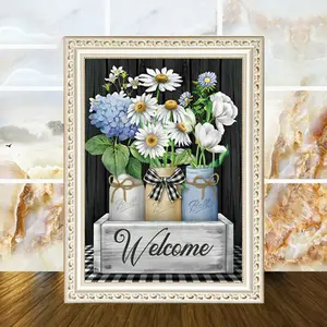 Sunloop crafts factory welcome flowers Diamond Mosaic Painting