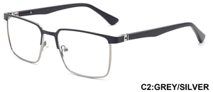 Montura de <span class=keywords><strong>Gafas</strong></span> Rectangulares de Acero Inoxidable con Borde Completo, Bisagras de Resorte de 360 Grados, Pintura Sólida, Duraderas, Unisex, Modernas, <span class=keywords><strong>para</strong></span> Lectura - Product Image 2