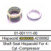 Sello de Eje <span class=keywords><strong>Hispacold</strong></span> para Compresor de 4 Cilindros 4200065,4200062 para Aire Acondicionado de Autobús - Product Image 5