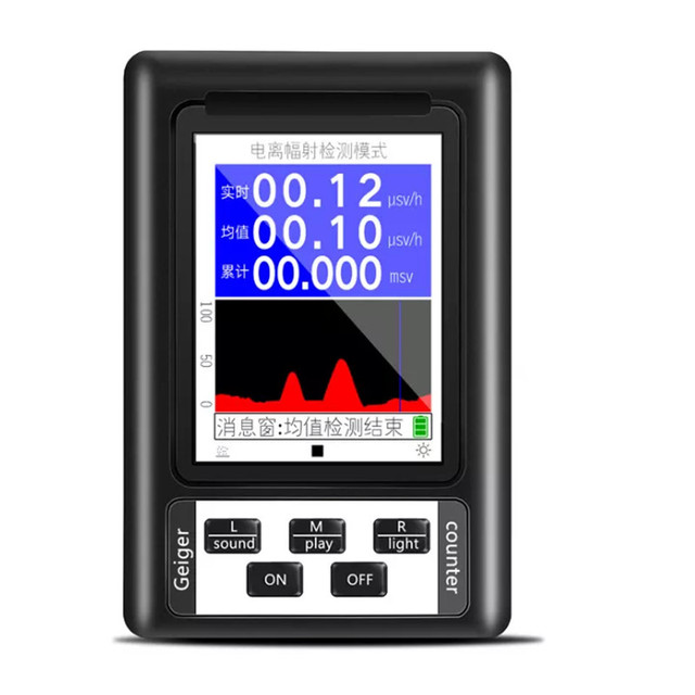 BR-9B XR1 Pro Portable Geiger Counter Nuclear Radiation Detector Personal Radiation Dosimeter EMF Meter