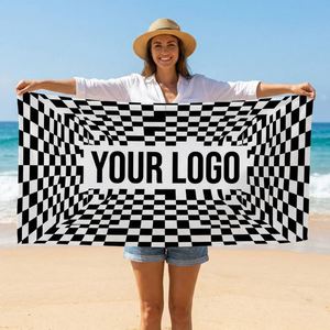 Hot Sale Quick Dry Digital With Logo Print Fast Shipping Summer <b>Microfiber</b> <b>Beach</b> <b>Towel</b> - Product Image 1