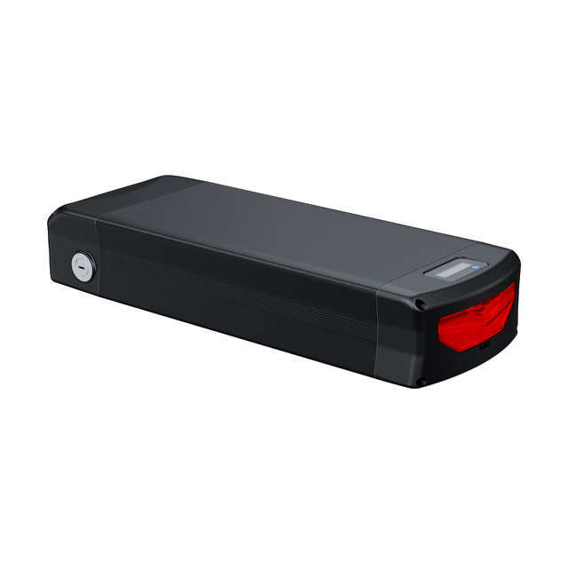 48V 30Ah Rear Rack Battery for Electric Bicycles 21700 Cell 50A Continuous BMS Lithium Ion Battery with Tail Light