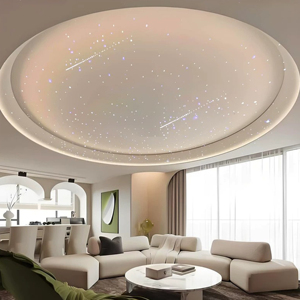 Panneau <span class=keywords><strong>de</strong></span> plafond étoilé en fibre optique ignifuge sur mesure, <span class=keywords><strong>prix</strong></span> usine OEM/ODM professionnel, pour villa, KTV, salon, chambre à coucher - Product Image 4